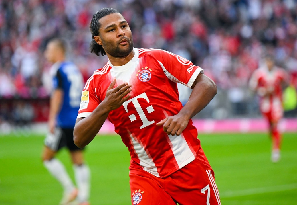 Bayerns Serge Gnabry jubelt.