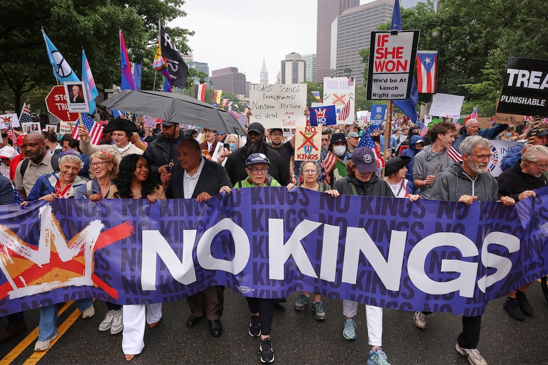 „No Kings“-Protest in Philadelphia