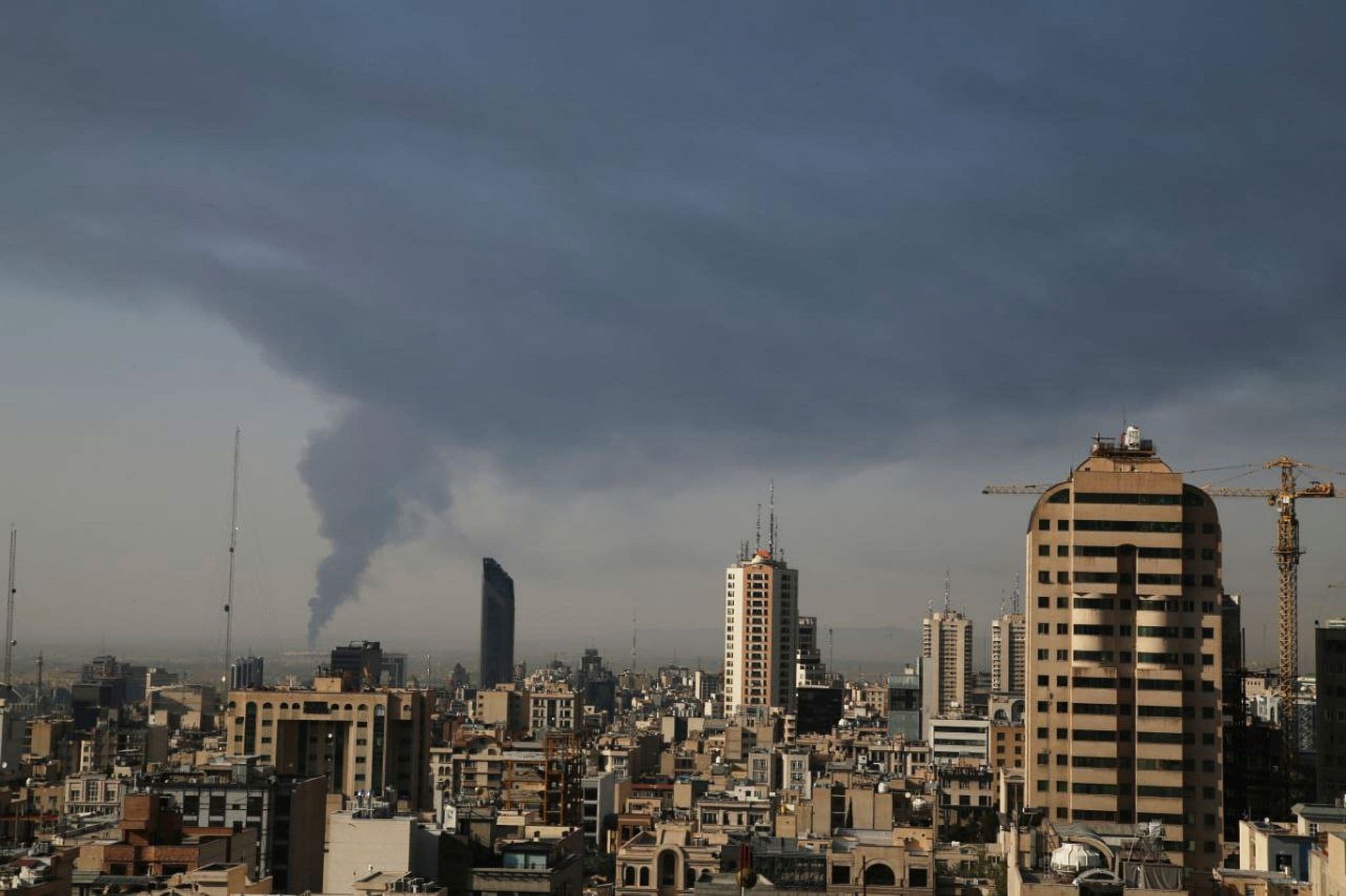 Iran, Tehran: Enormous smoke rises from an oil facility in southern Tehran, Iran, after it was apparently hit by an Israeli attack on Saturday.