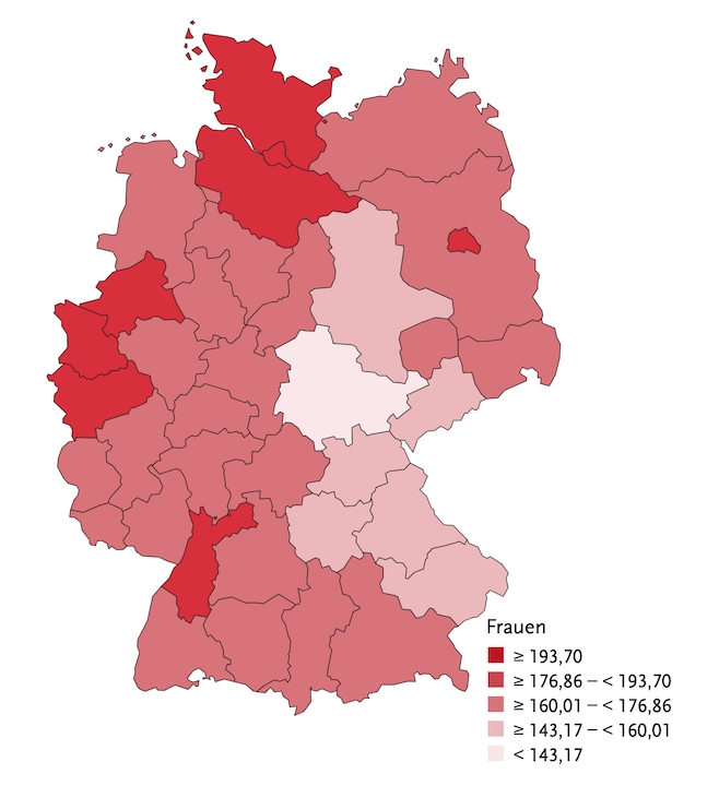 C'est à quelle fréquence le cancer du sein survient dans différentes régions