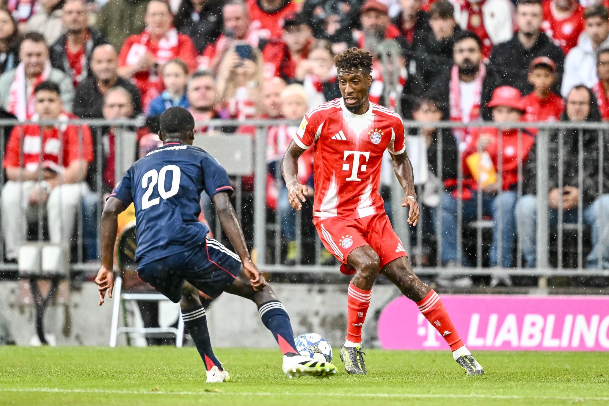 Er zijn technische problemen tijdens de uitzending van de vriendschappelijke wedstrijd tussen FC Bayern en Olympique Lyon