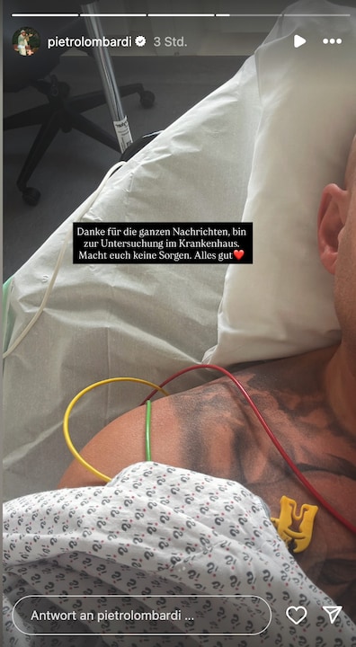 Nach Horror-Vorfall: Pietro Lombardi meldet sich aus dem Krankenhaus