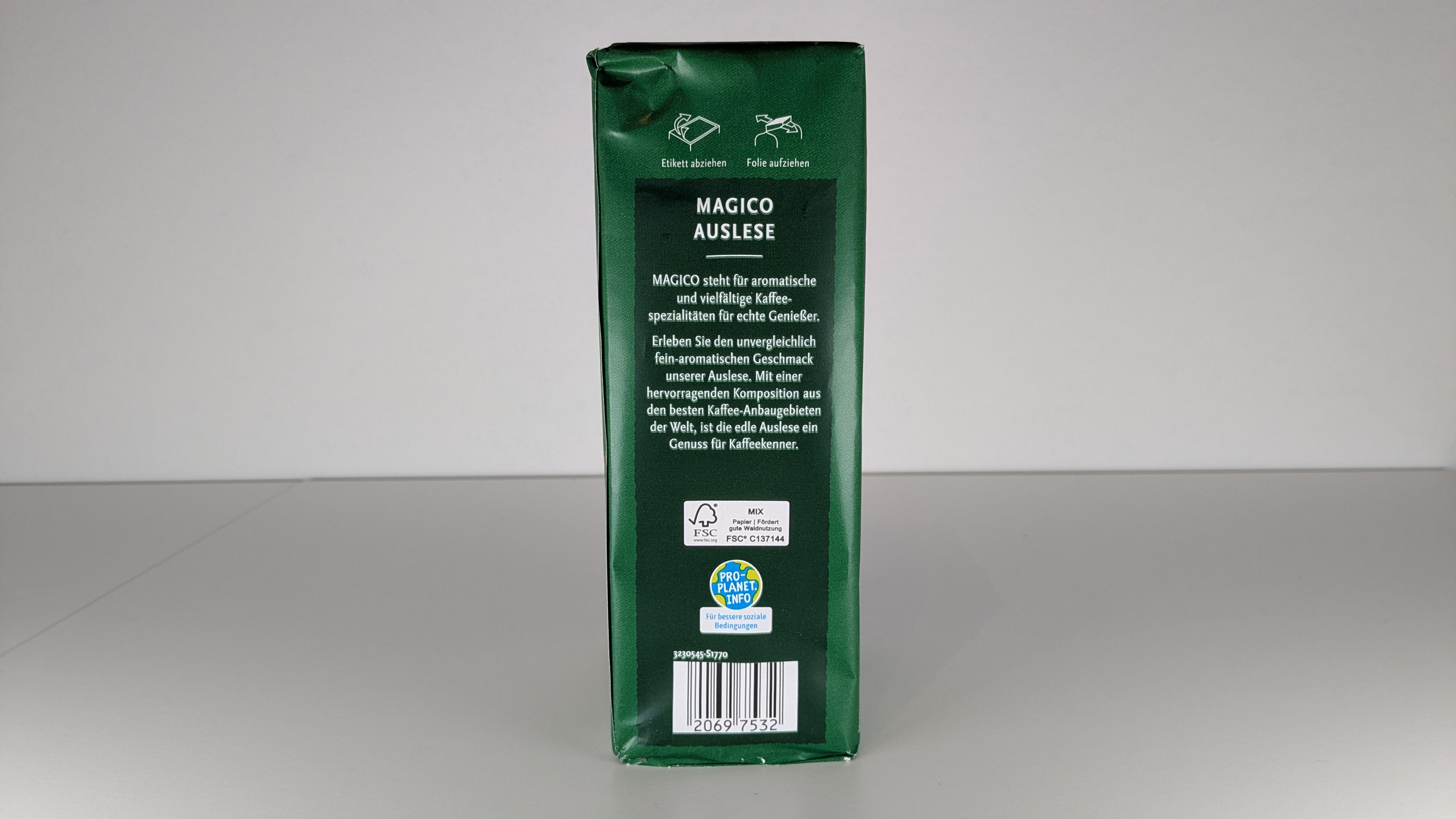 Magico Auslese (Penny) 500 Gramm von der Seite.