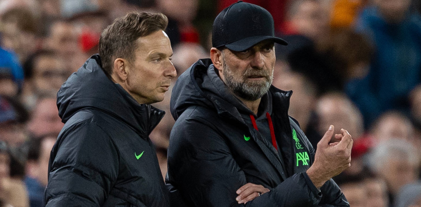 Klopp and Lijnders shortly before Klopp's end in Liverpool in spring 2024