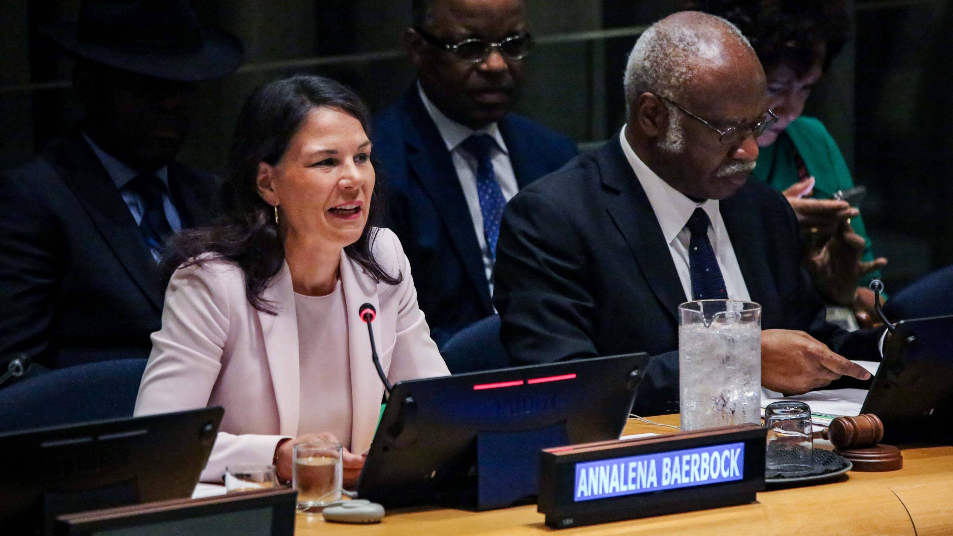 Annalena Baerbock bei der UN in New York