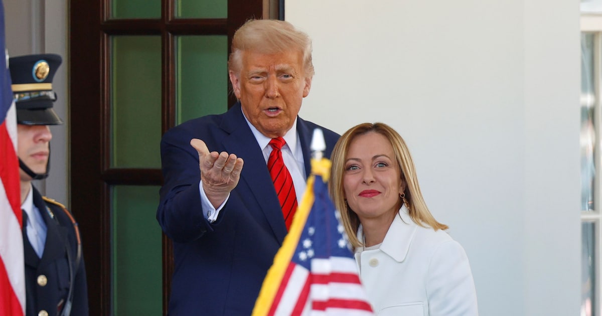 Trump sagte "Bitte, bitte": Meloni-Übersetzerin entschuldigt sich nach Aussetzer
