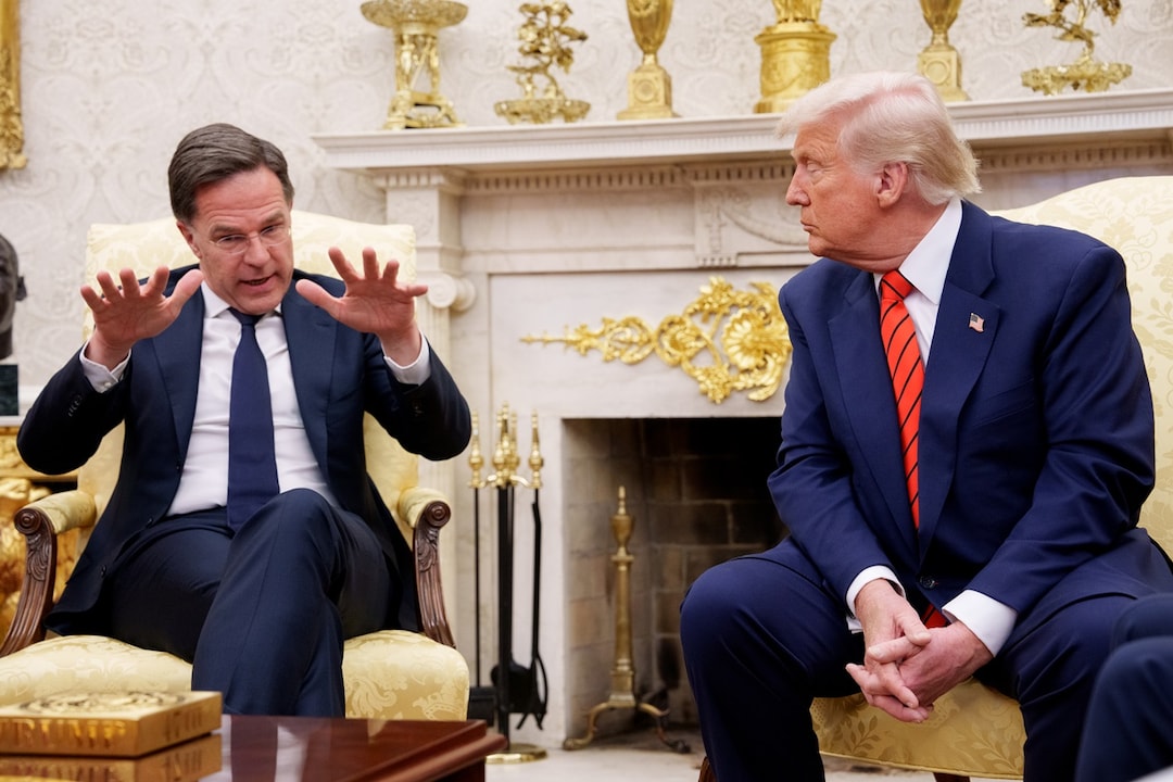 Mark Rutte e Donald Trump