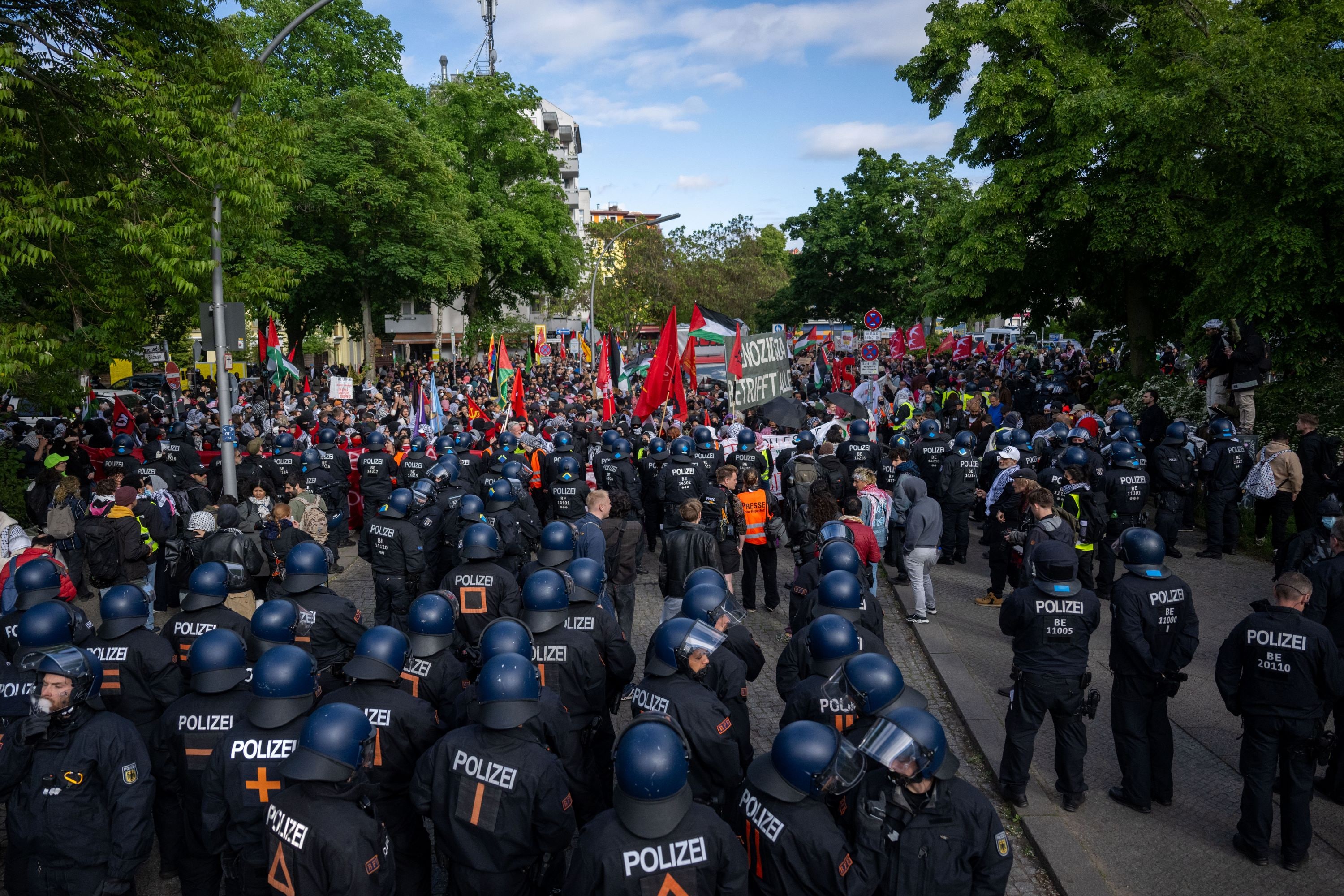 Pro-Palästinensische Demos am 77. Nakba-Tag in Berlin