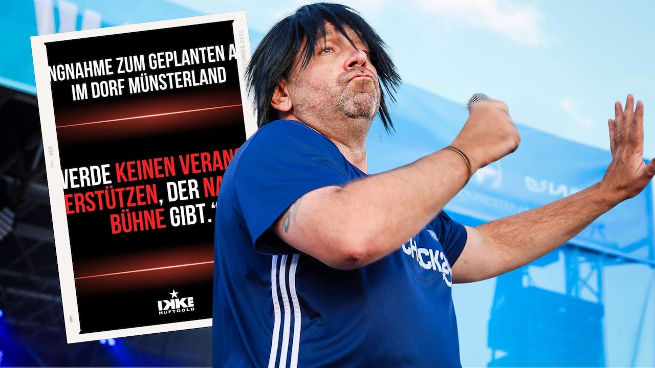 Ikke Hüftgold will auf keiner Bühne stehen, auf der auch Michael Wendler singt.
