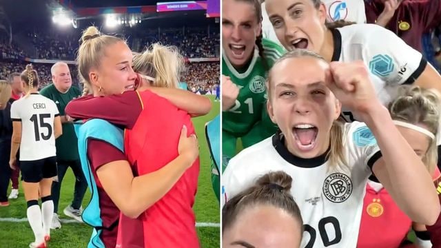 Pure euphoria! The DFB women's team celebrated their entry into the European Championship semi-finals with such enthusiasm