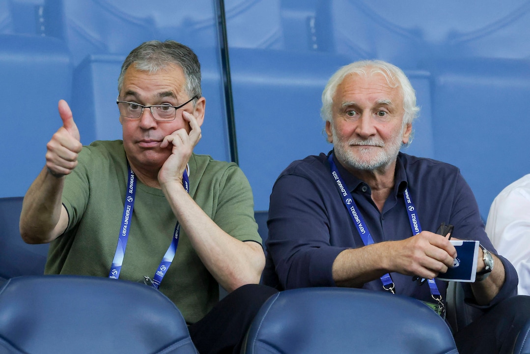 DFB Managing Director Andreas Rettig with Sports Director Rudi Völler