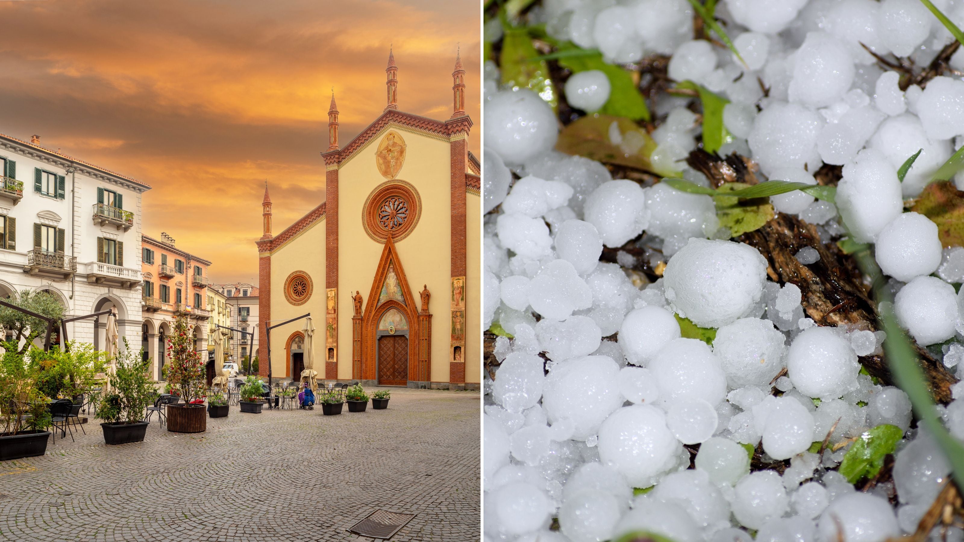 Hagel in Italien