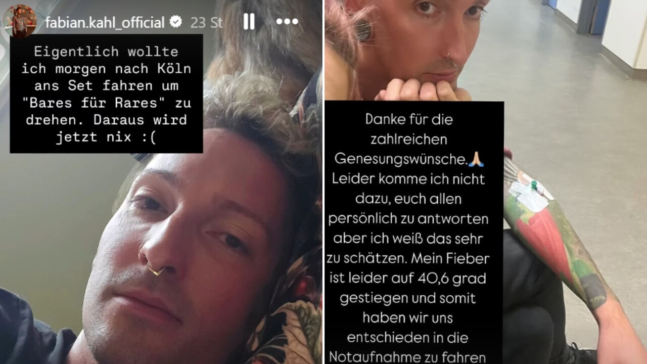 Fabian Kahl hatte über 40 Fieber und musste in die Notaufnahme.