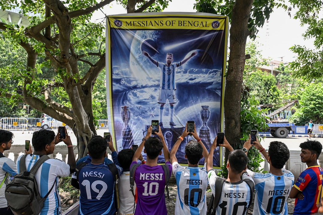 Is this already a cult? Messi fans adore their superstar