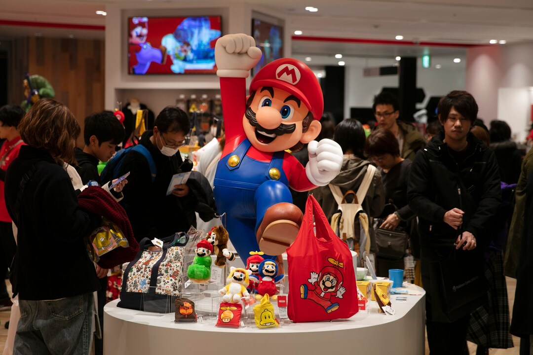 Super Mario é um dos personagens mais conhecidos nos fabricantes de videogames Nintendo. (Foto de símbolo)