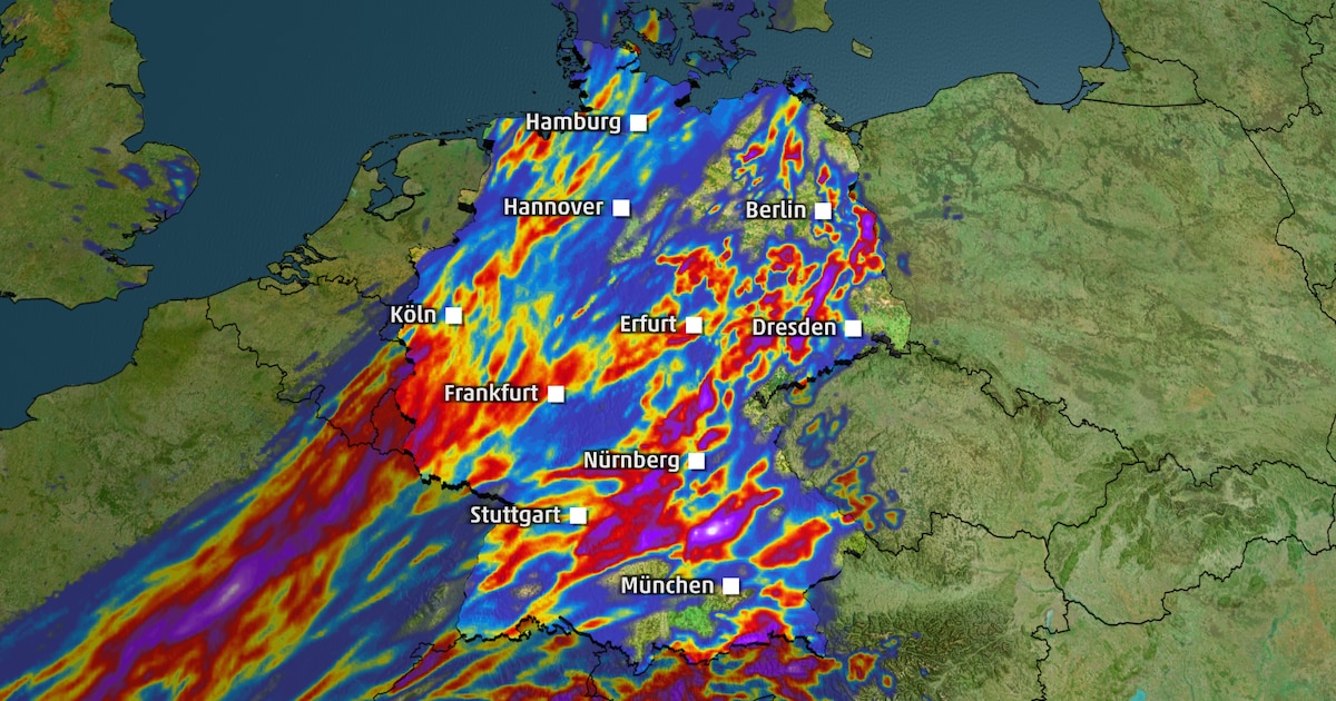 Extremer Starkregen bringt bis zu 50 Liter Regen am Wochenende
