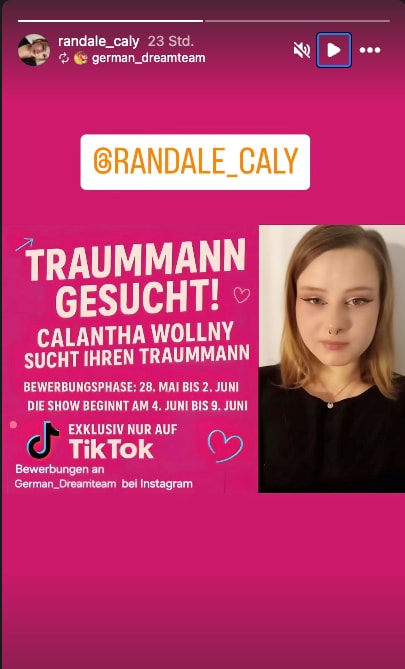 "Traummann gesucht" für Calantha Wollny