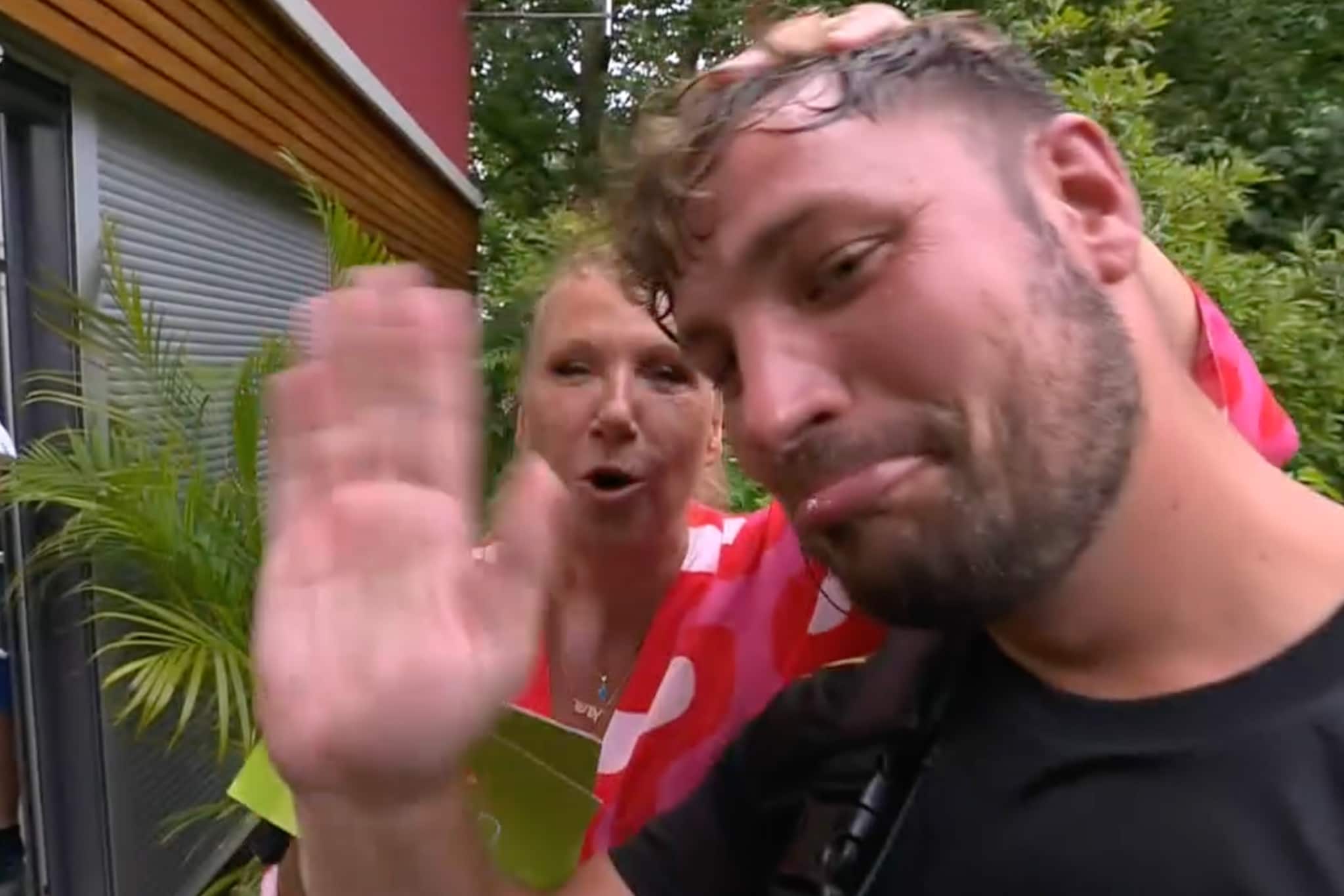 Während seine Kollegen evakuiert wurden, musste ZDF-Mitarbeiter Basti weiterarbeiten.