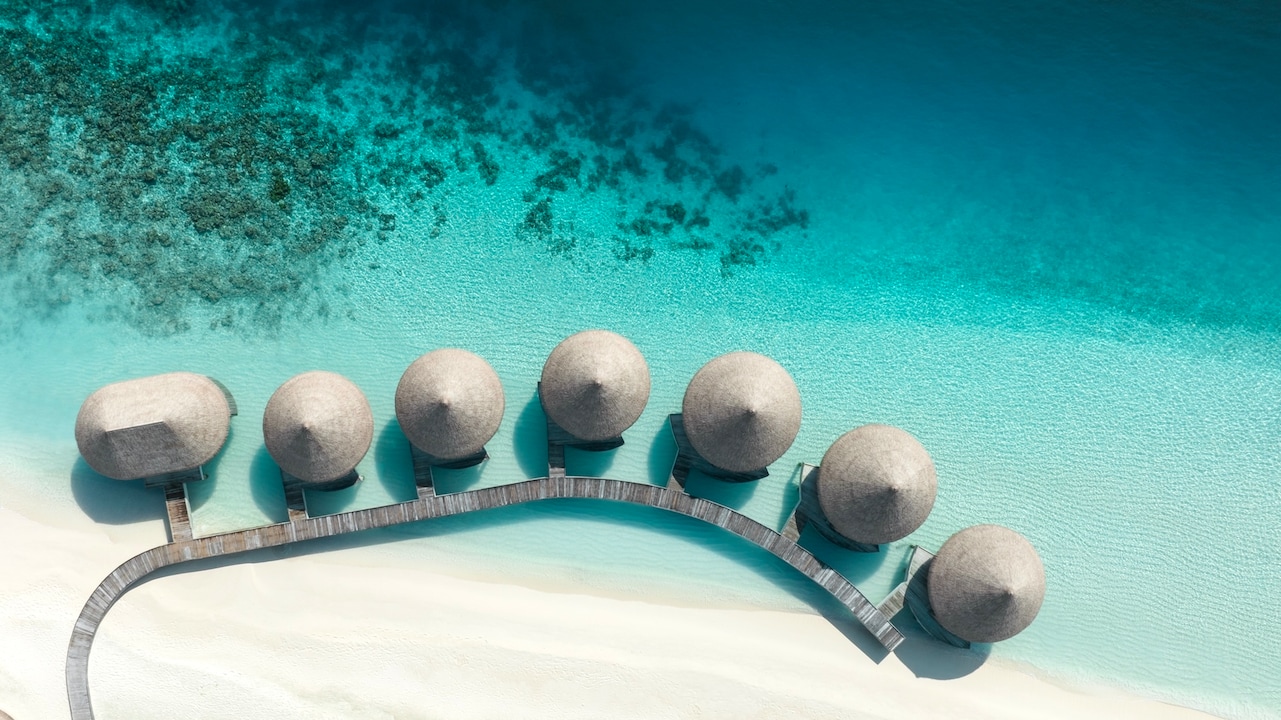 El spa situado en el arrecife de coral de la isla.