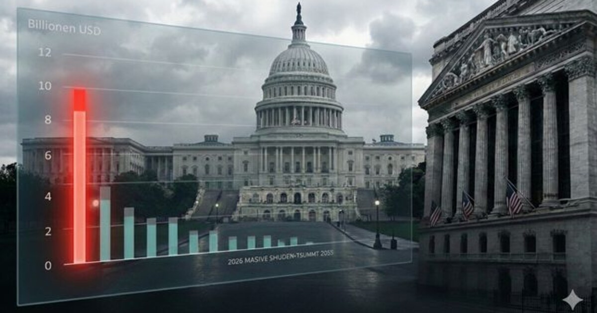 Ten trillion dollars needed - | the US is hit by the debt hammer
