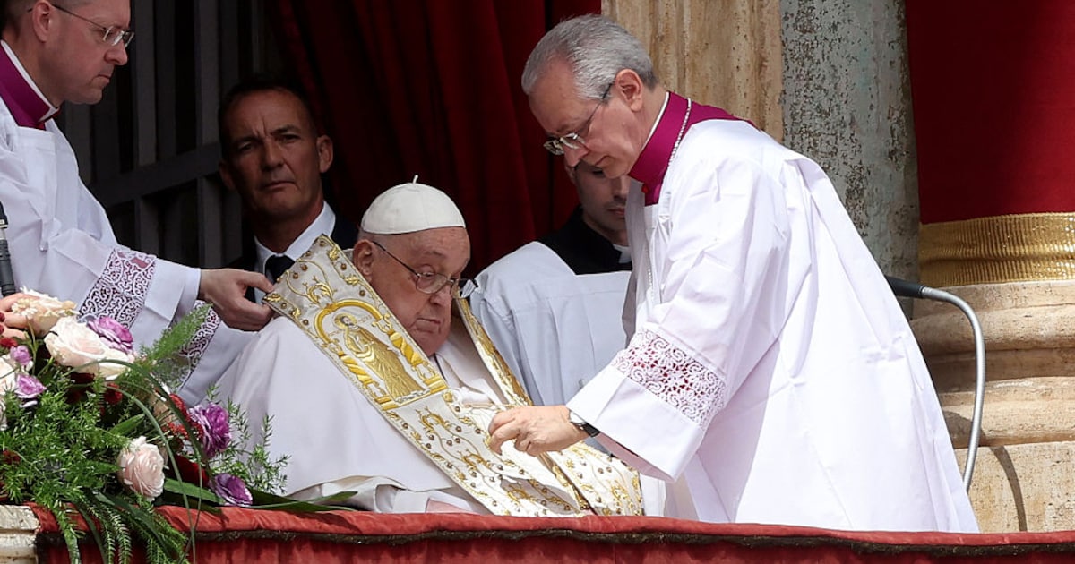 Todesursache Papst: Beim letzten Segen versagte ihm die Stimme - der letzte Auftritt