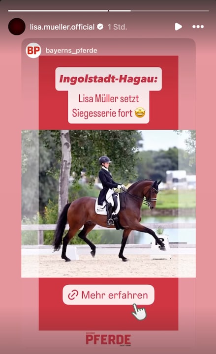 Lisa Müller divides this post on Instagram.