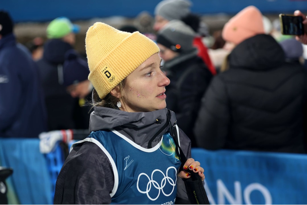 Katharina Schmid verabschiedet sich mit Tränen von Olympia.