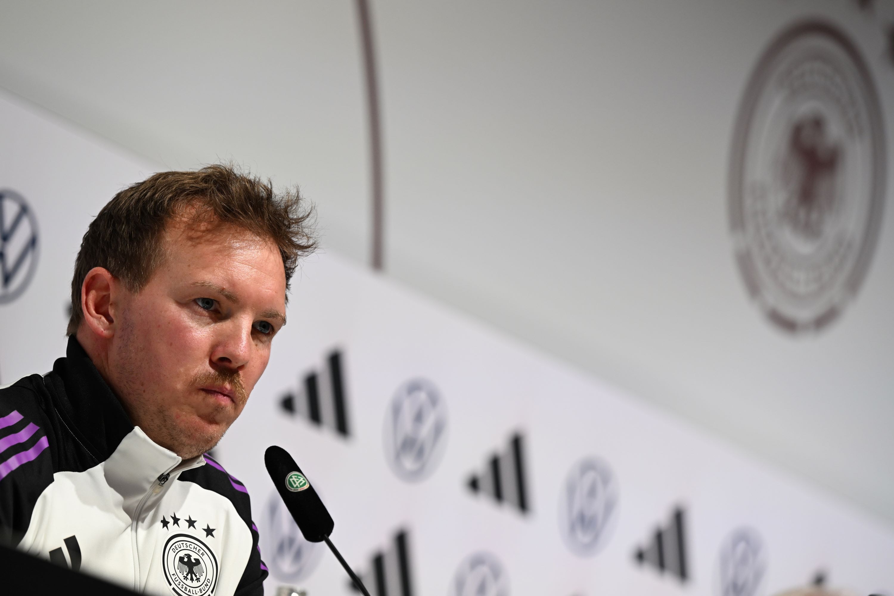 Julian Nagelsmann auf der DFB-Pressekonferenz vor dem Spiel gegen Portugal
