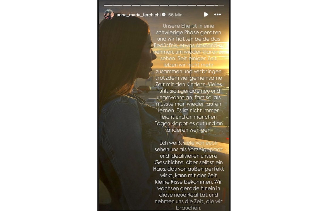 Anna-Maria Ferchichi meldet sich in einer Instagram-Story.
