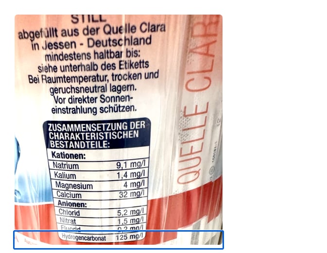 Richiamo di acqua minerale da Edeka and Co.: puoi verificare se il tuo prodotto è interessato guardando l'etichetta.