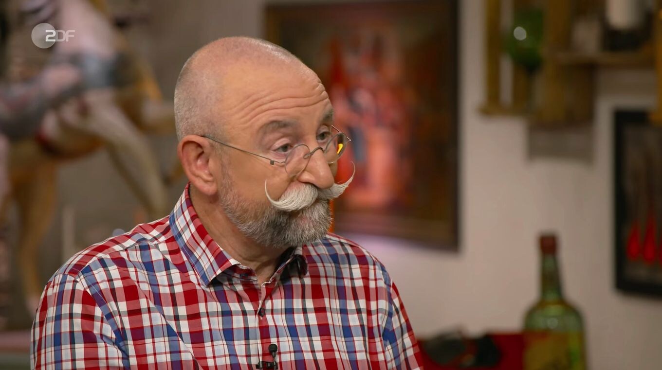 „Ach Gott im Himmel“, rief Horst Lichter, als das Ausstellungsstück beschädigt war.