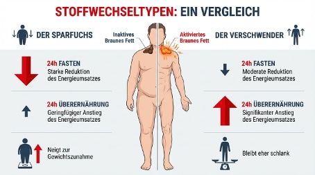 Types métaboliques : une comparaison