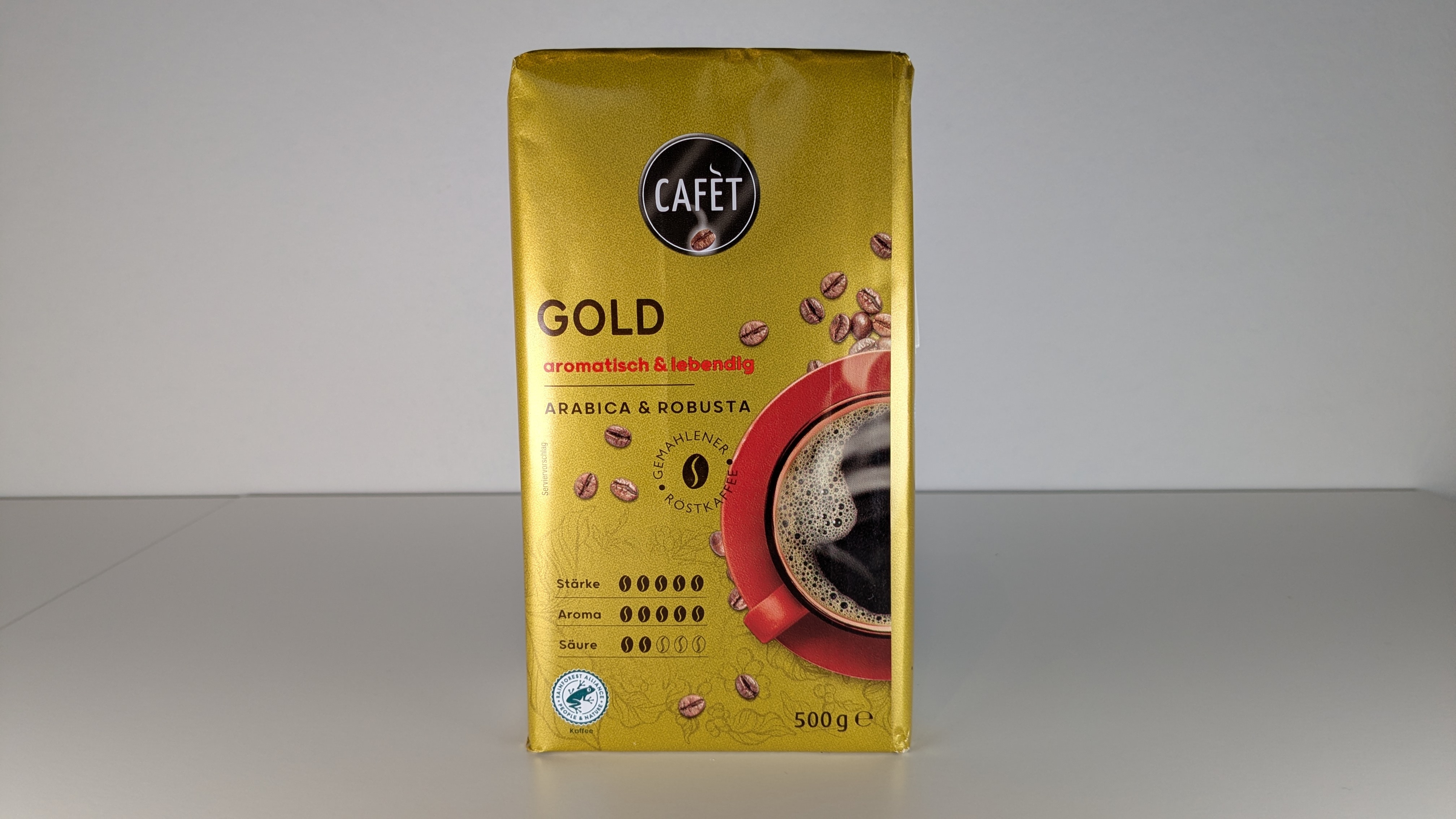 Cafèt Gold (Netto) Kaffeepackung 500 Gramm.