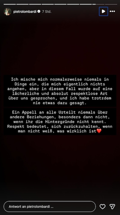 Pietro Lombardi kommentiert das Liebes-Aus von Bushido und Anna-Maria Ferchichi