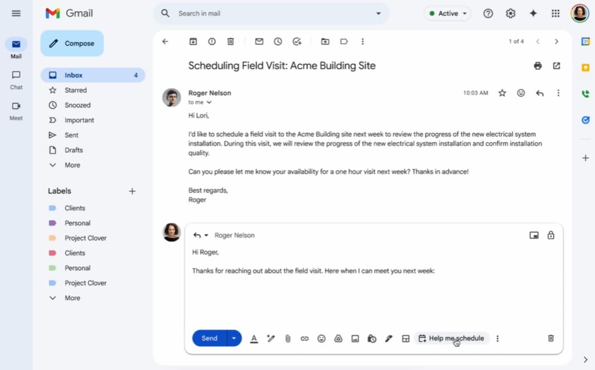 So soll die neue Gmail-Funktion aussehen.