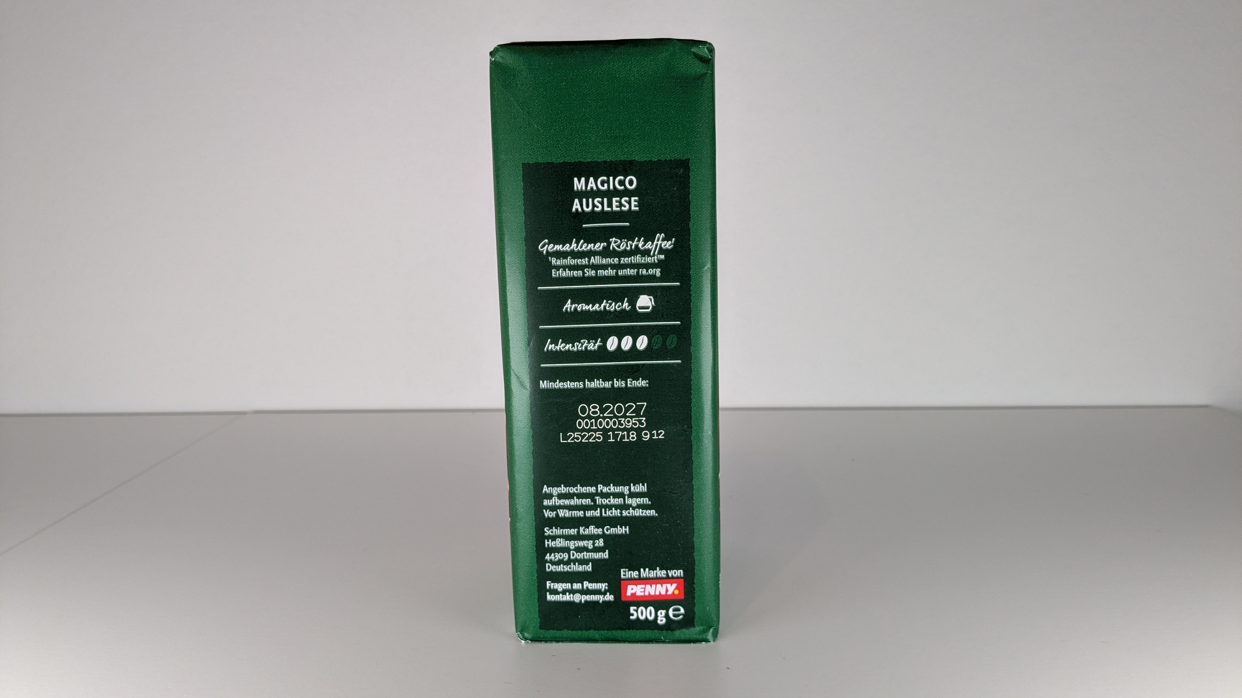 Magico Auslese (Penny) 500 Gramm von der Seite.