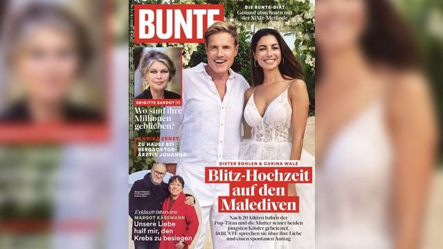 Blitz-Hochzeit & Spurensuche – die neue BUNTE ist da