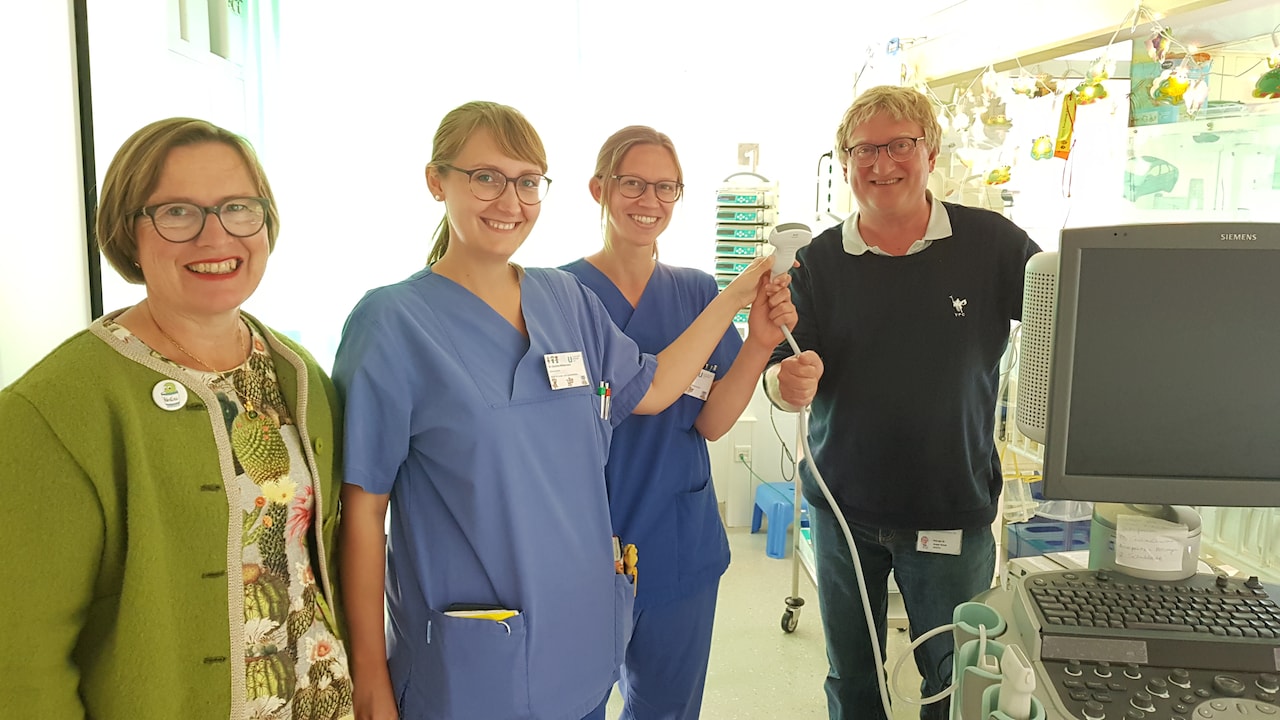Renate Peter in der Uniklinik Ulm.