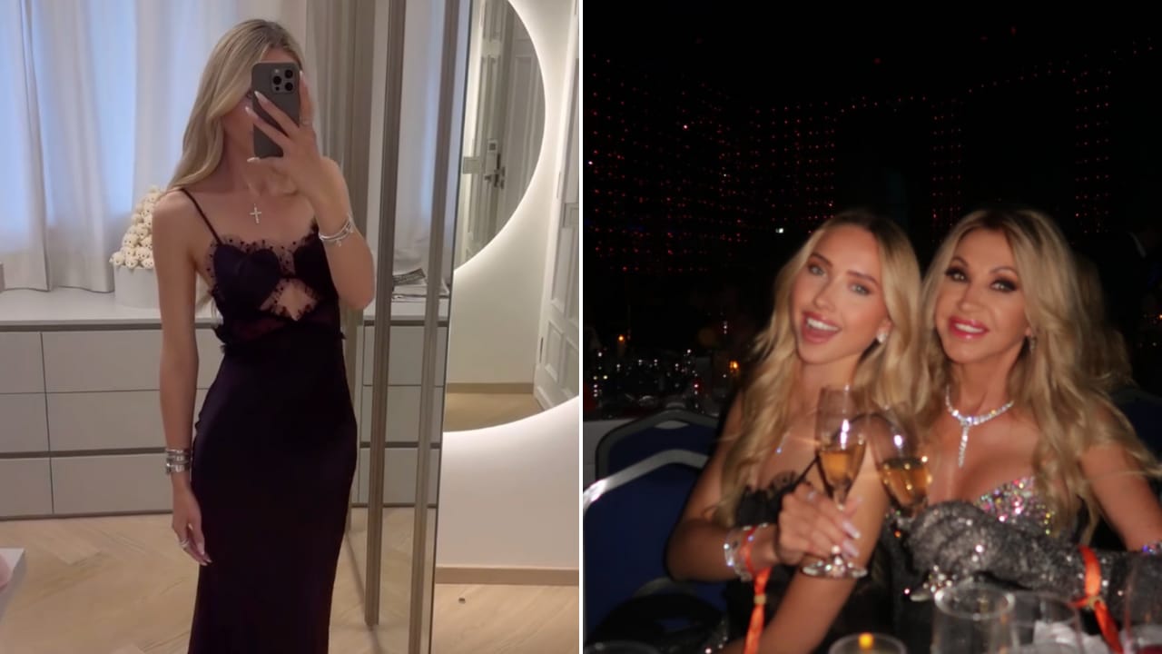 Shania Geiss feiert gemeinsam mit ihrer Mutter Carmen bei einem Festival in Monaco.