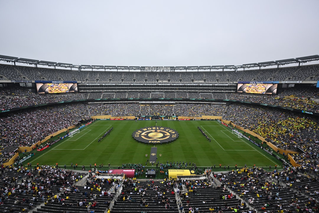 The stands at New York's MetLife Stadium remain largely empty during the Club World Cup match between BVB and Fluminense
