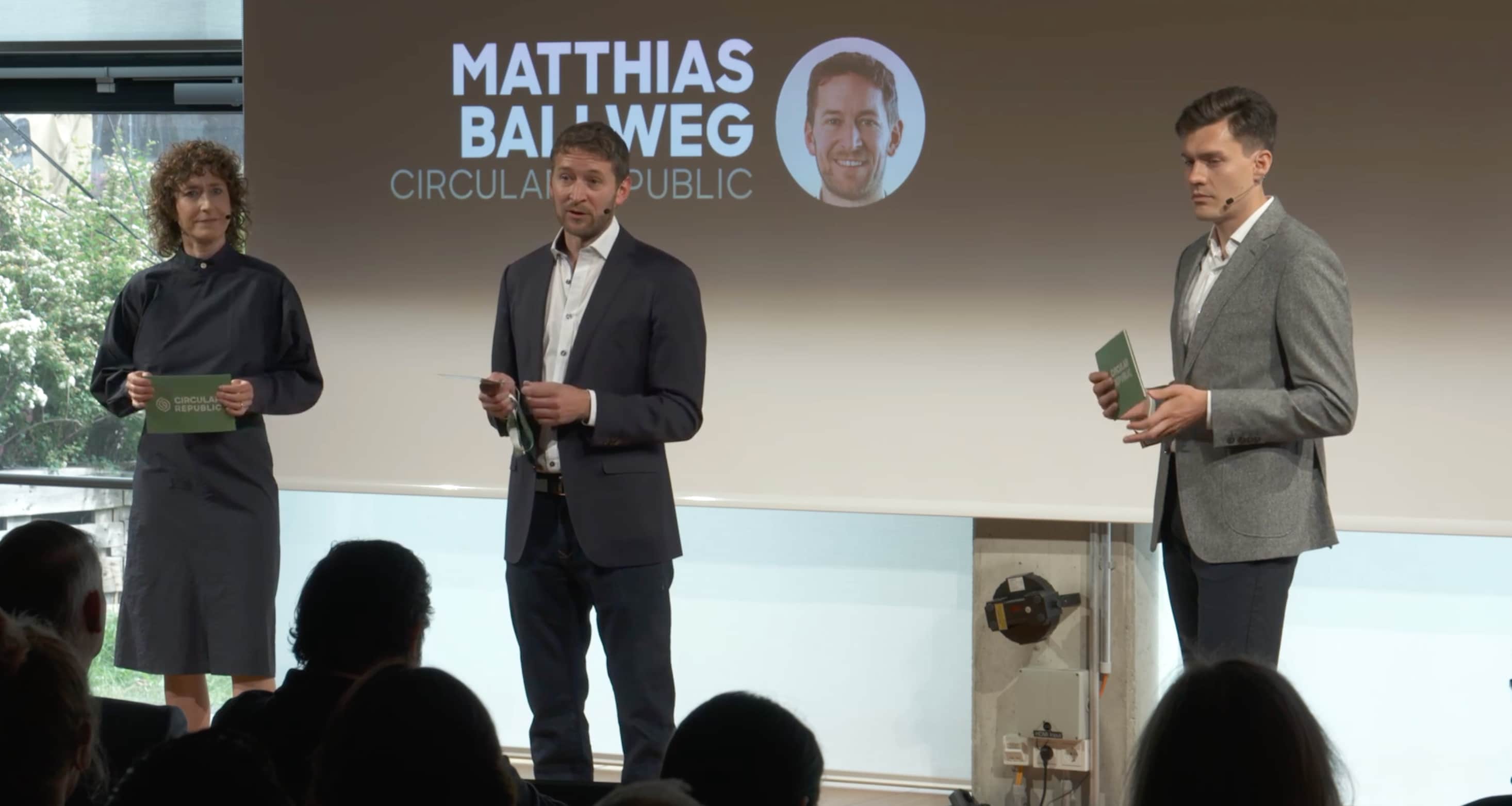 Die Gründer des Circular Republic Festivals: Susanne Kadner, Matthias Ballweg und Niclas-Alexander Mauss