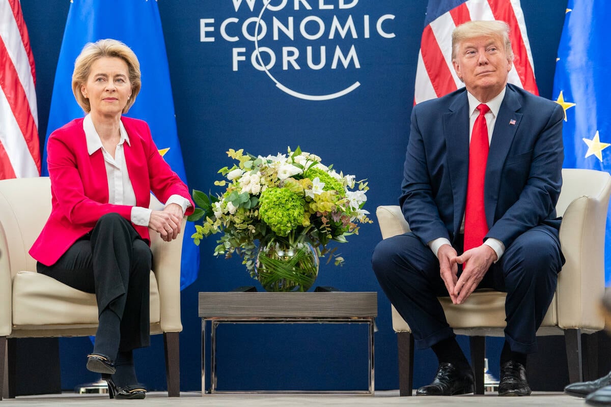 van de Leyen Donald Trump