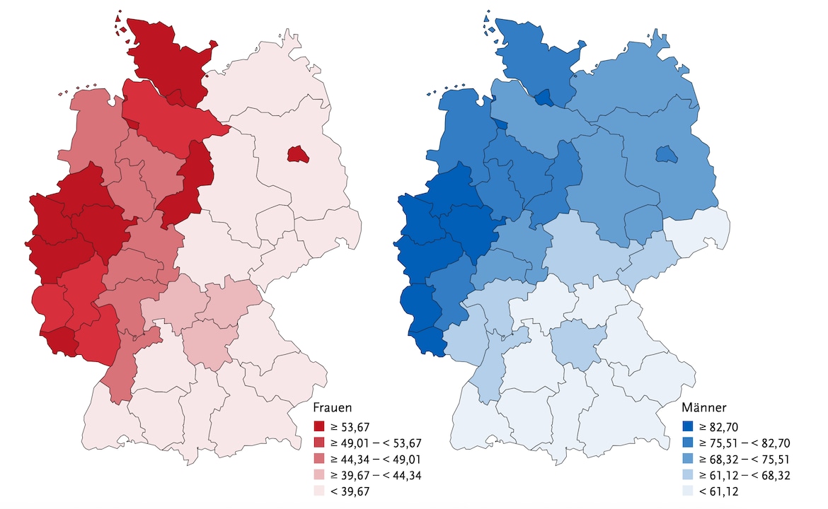 Le cancer du poumon survient si fréquemment dans différentes régions