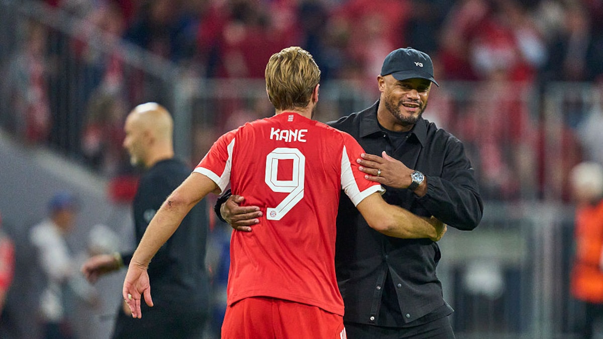 Es läuft: Harry Kane und Vincent Kompany beim FC Bayern