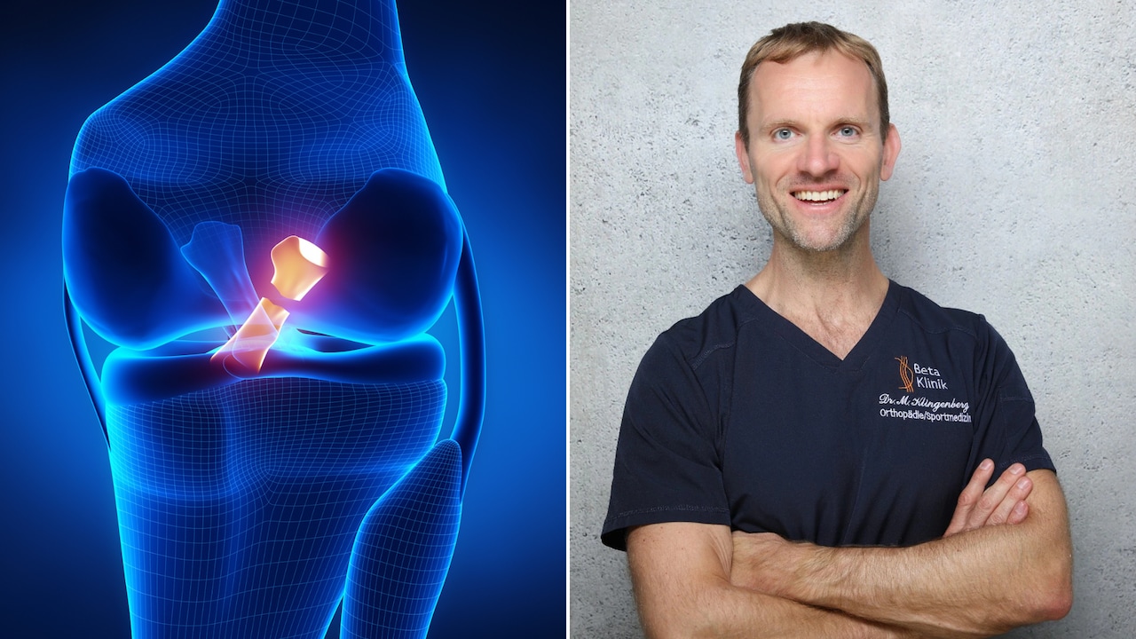 Déchirure du ligament croisé/Klingenberg
