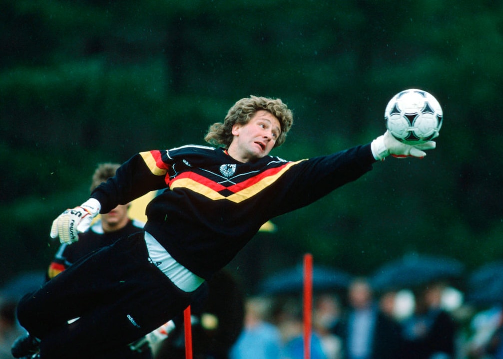 Eike Immel im Jahr 1988 bei der deutschen Nationalmannschaft.