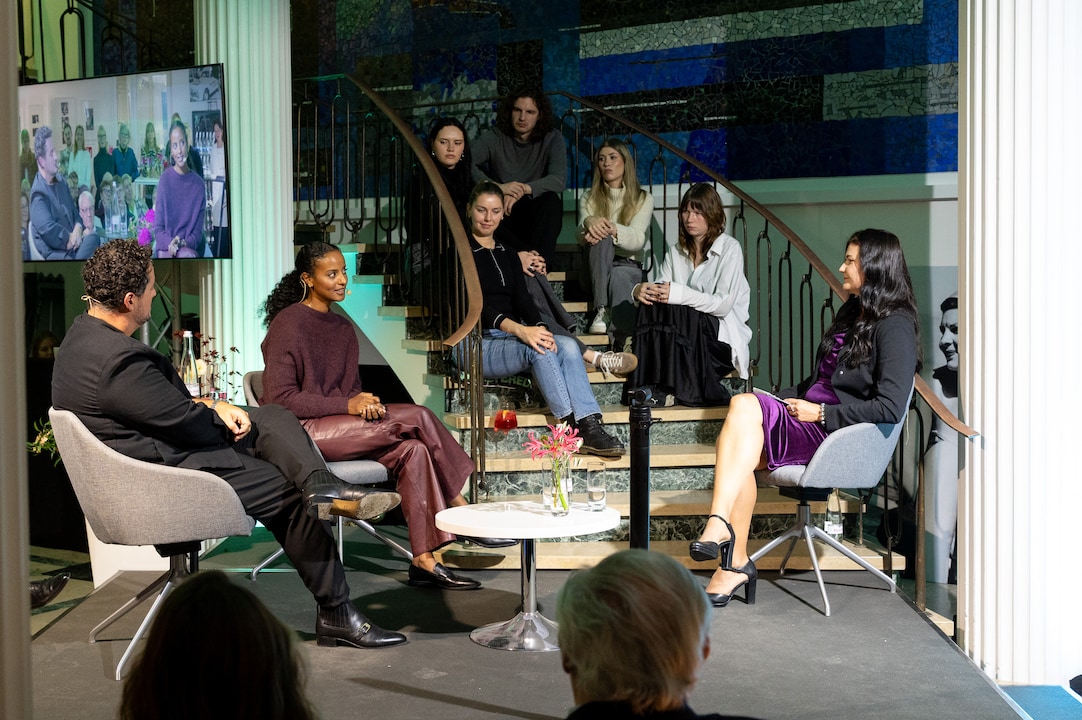 Auch Model Sara Nuru war mit ihr am Start der Burda Style Jubiläumswoche in Offenburg