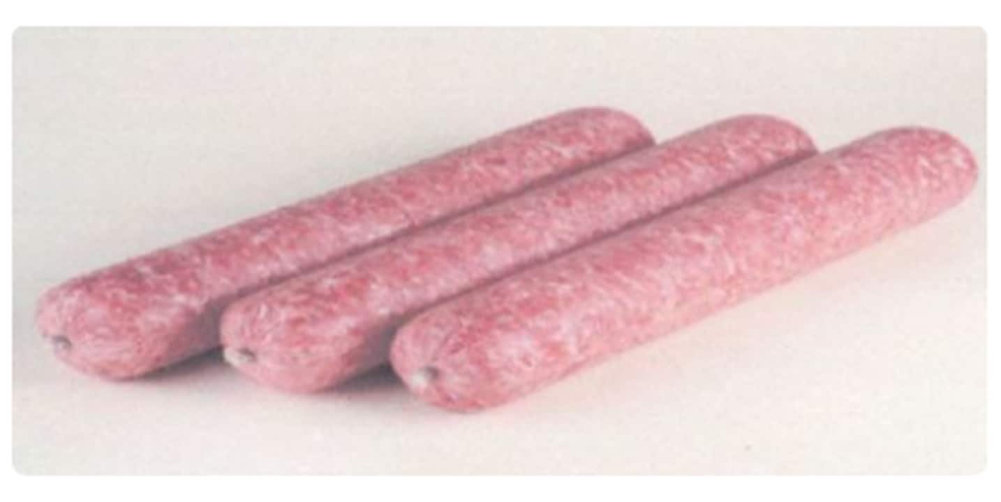 Esta mettwurst de cebola é o produto do recall.