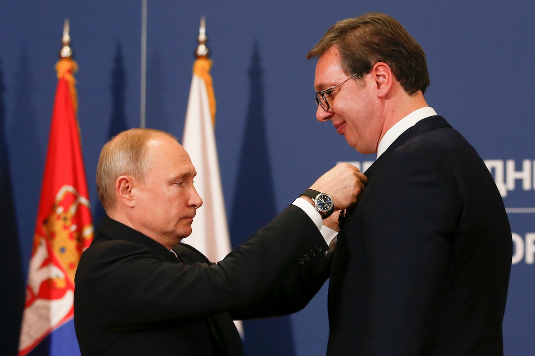 Prezydent Rosji odwiedza Serbię