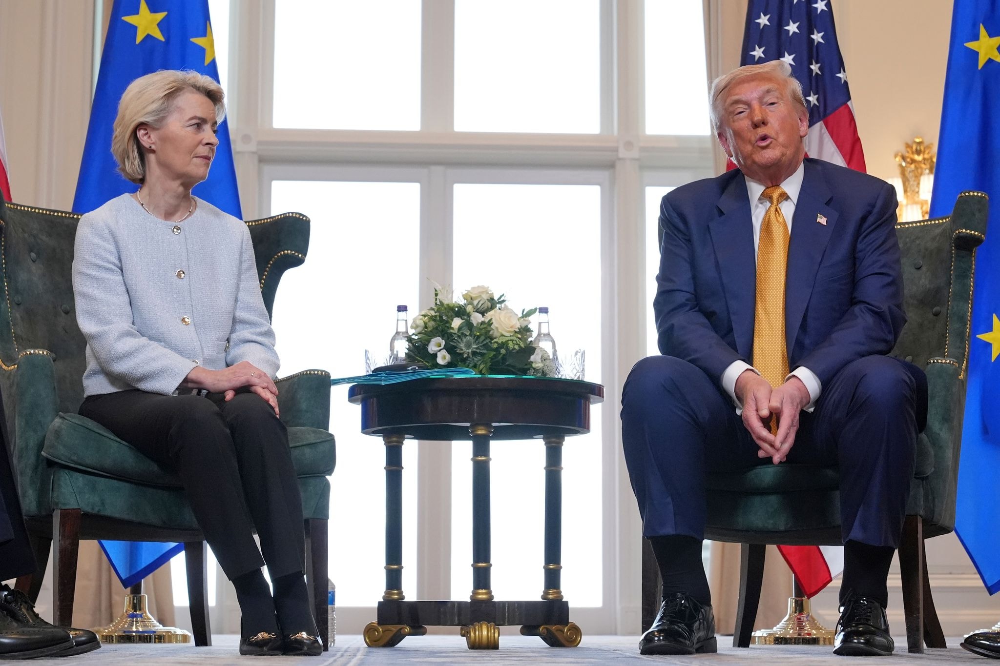 US-Präsident Trump trifft von der Leyen in Schottland